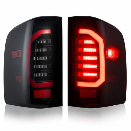 For 2007-2013 Chevy Silverado Smoked LED Tail Lights Assembly Pair