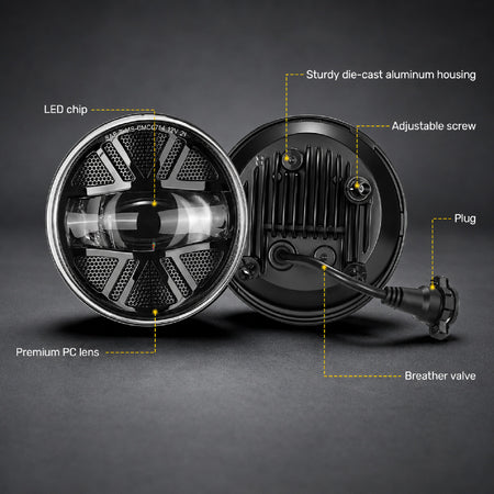 For 2007-2013 GMC Sierra 1500/2500HD/3500HD LED Fog Lights Assembly Pair