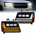 For 2007-2014 Chevy Tahoe/Avalanche/Suburban LED Headlights Assembly Pair