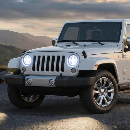 For-2007-2014-Jeep-Wrangler-7-Inch-RGB-Chasing-Halo-Headlights-Assembly-Pair