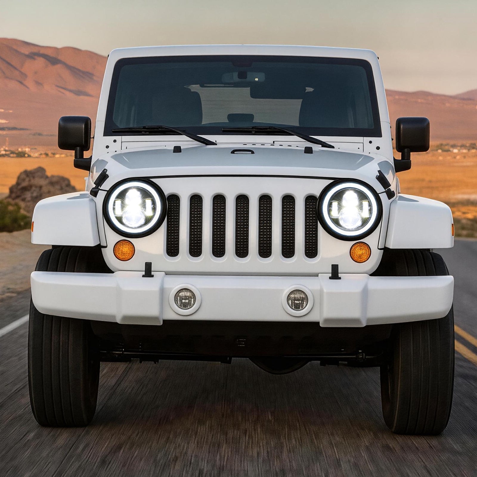 For-2007-2014-Jeep-Wrangler-7-Inch-RGB-Halo-Headlights-Assembly-Pair
