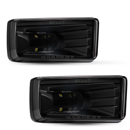 For 2007-2015 Chevy Avalanche Black LED Fog Lights Assembly Pair