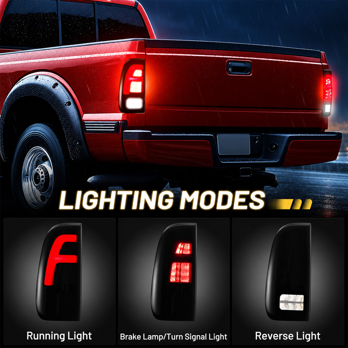 For 2008-2016 Ford LED Tail Light Assembly Pair