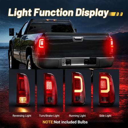 For 2008-2016 Ford Super Duty LED Tail Light Assembly Pair