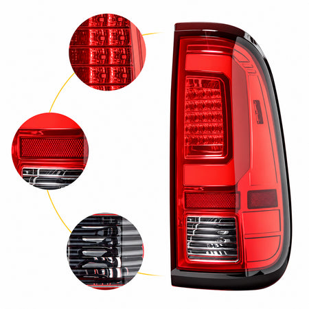 For 2008-2016 Ford Super Duty LED Tail Light Assembly Pair
