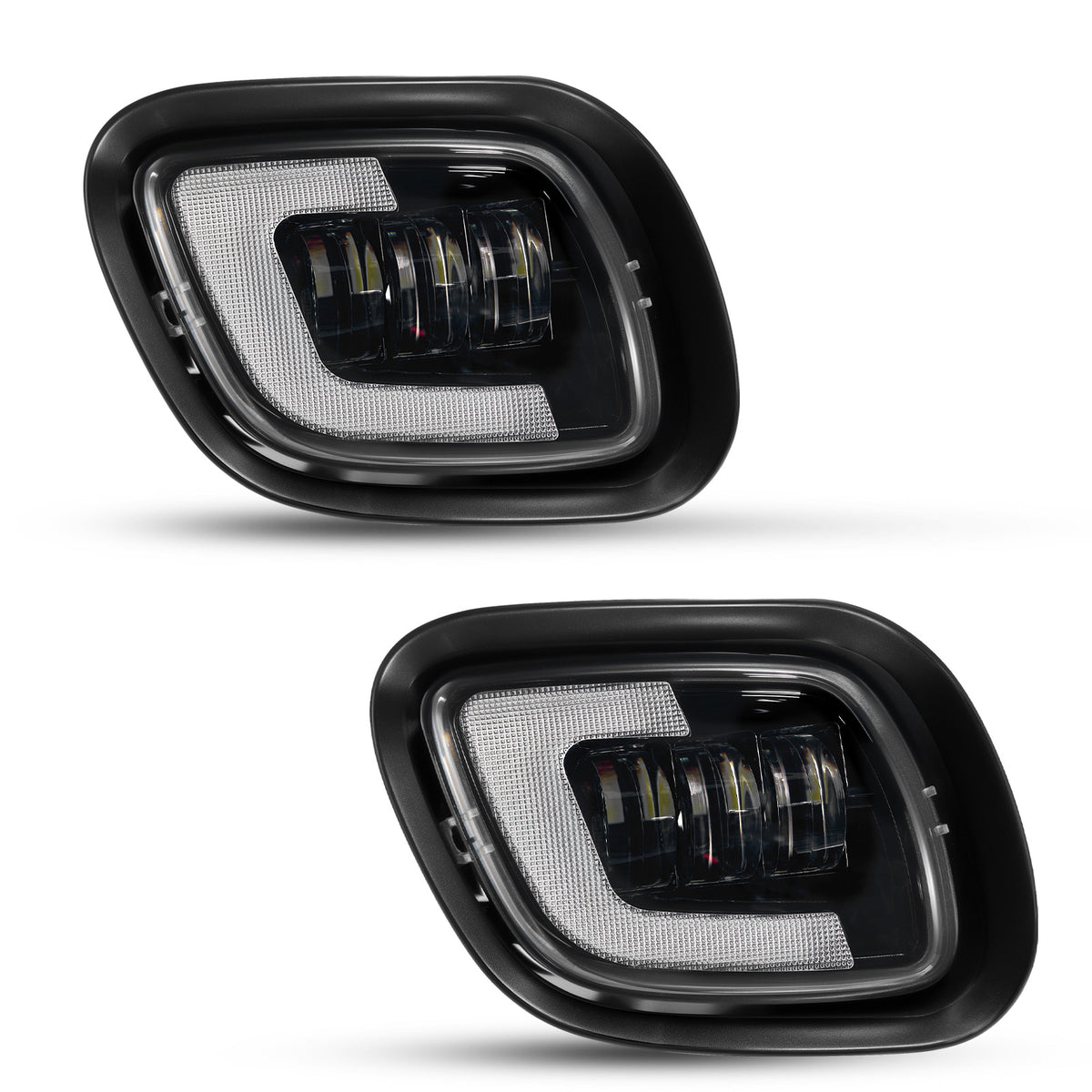 For 2008-2017 Freightliner Cascadia Truck LED Fog Lights Assembly Pair