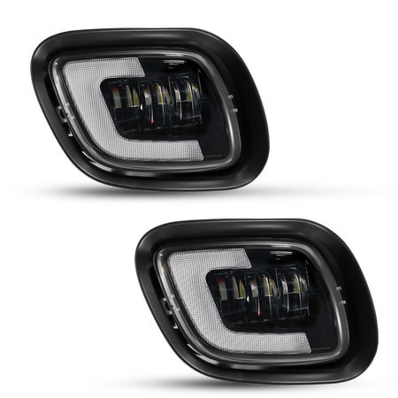 For 2008-2017 Freightliner Cascadia Truck LED Fog Lights Assembly Pair