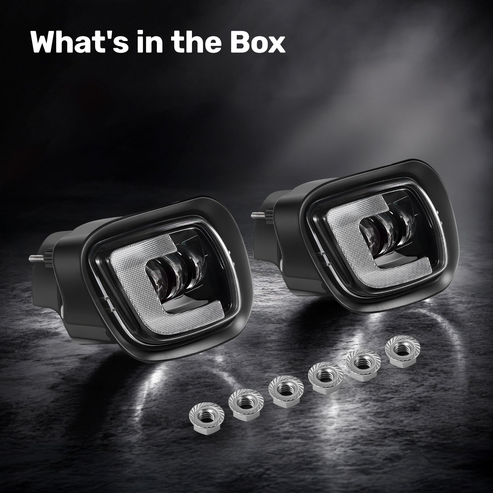 For 2008-2017 Freightliner Cascadia Truck LED Fog Lights Assembly Pair