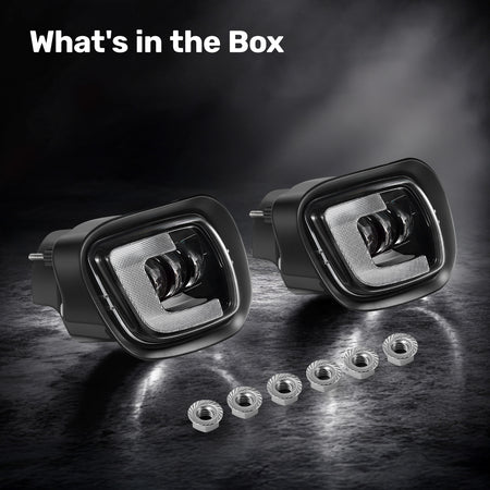 For 2008-2017 Freightliner Cascadia Truck LED Fog Lights Assembly Pair
