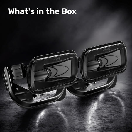 For 2009-2012 Dodge Ram 1500 Black LED Fog Lights Assembly Pair
