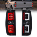 For 2009-2014 Ford F150 Clear Housing LED Tail Light Assembly Pair