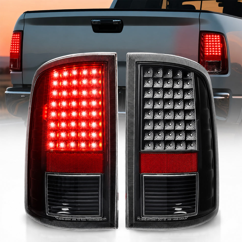 For 2009-2018 Dodge Ram 1500/2500/3500 LED Tail Lights Assembly Pair