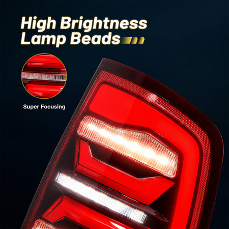 For 2009-2018 Dodge Ram 1500/2500/3500 LED Tail Lights Assembly Pair