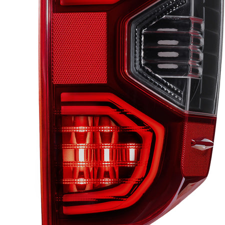 For 2014-2022 Toyota Tundra Red LED Tail Light Assembly Pair