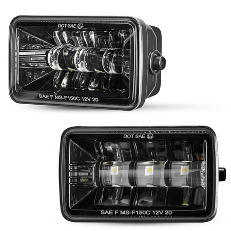 For-2015-2019-Ford-F-150-Black-LED-Fog-Lights-Assembly-Pair-A