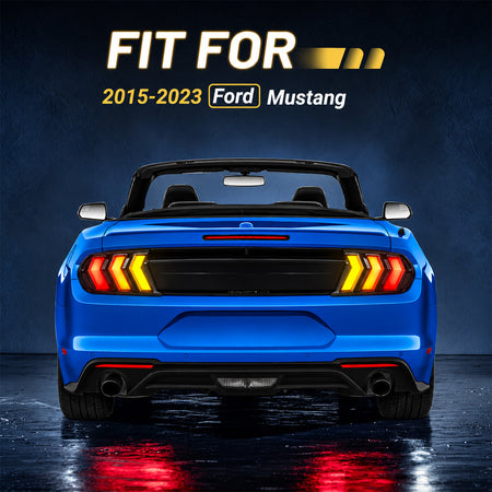 For 2015-2023 Ford Mustang LED Tail Light Assembly Pair