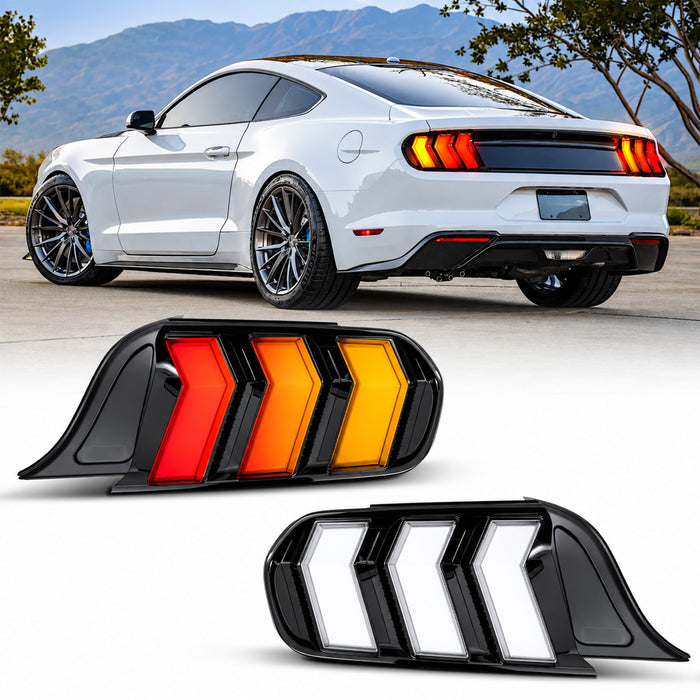 For 2015-2023 Ford Mustang LED Tail Light Assembly Pair