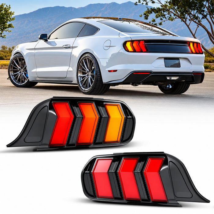 For 2015-2023 Ford Mustang LED Tail Light Assembly Pair