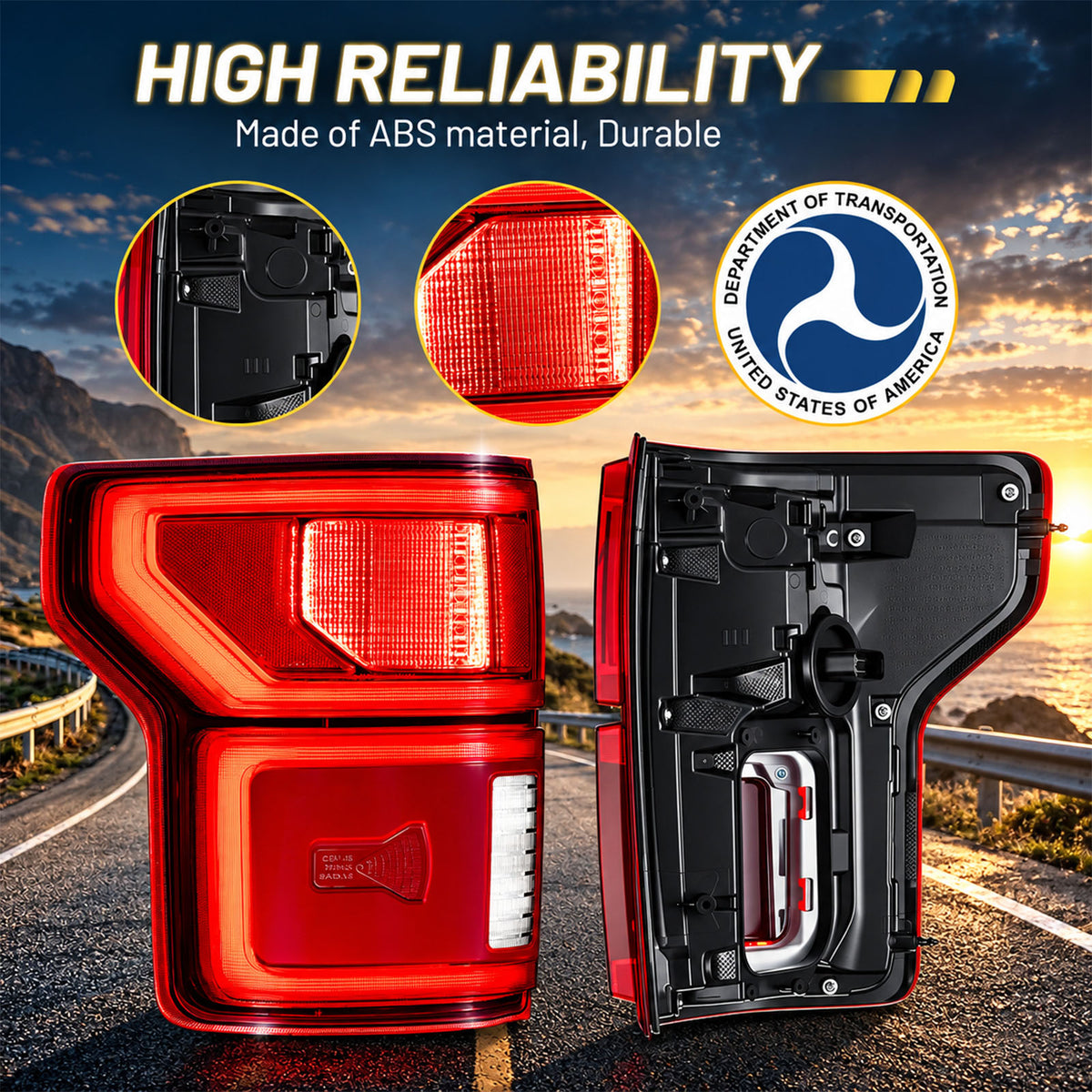 2018–2020 Ford F-150 LED Tail Lights with BLIS
