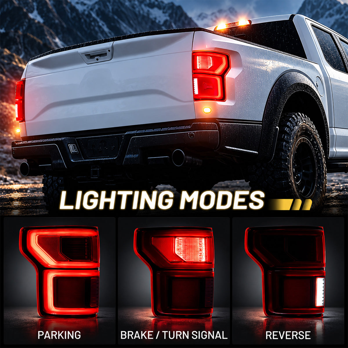 2018–2020 Ford F-150 LED Tail Lights with BLIS