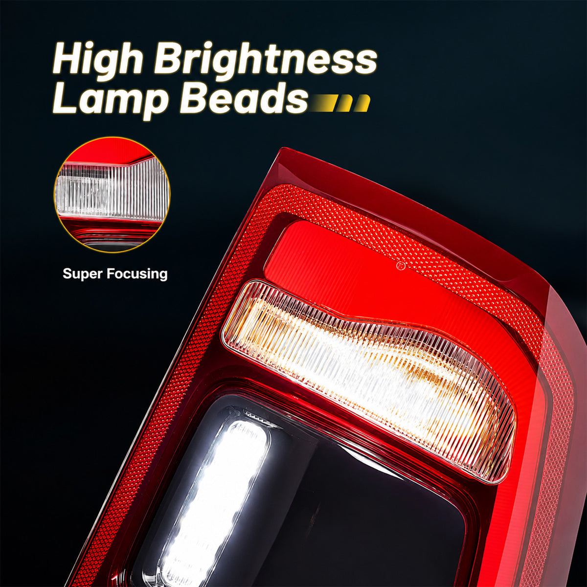 For 2019-2023 Dodge Ram 1500 LED Tail Lights Assembly Pair