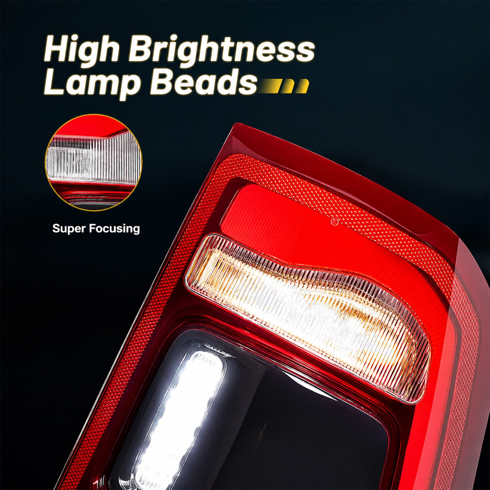 For 2019-2023 Dodge Ram 1500 LED Tail Lights Assembly Pair