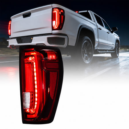 For 2019-2024 GMC Sierra LED Tail Lights Assembly Pair