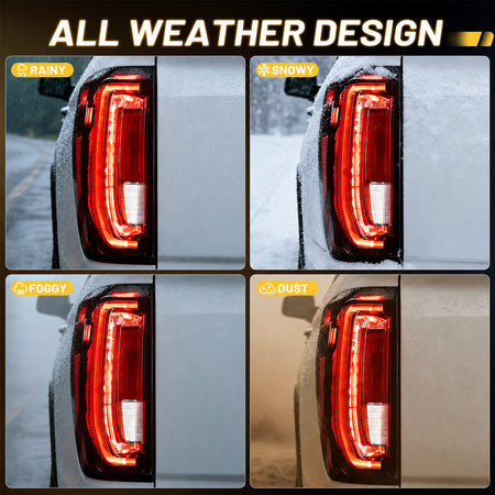 For 2019-2024 GMC Sierra LED Tail Lights Assembly Pair