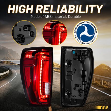 For 2019-2024 GMC Sierra LED Tail Lights Assembly Pair