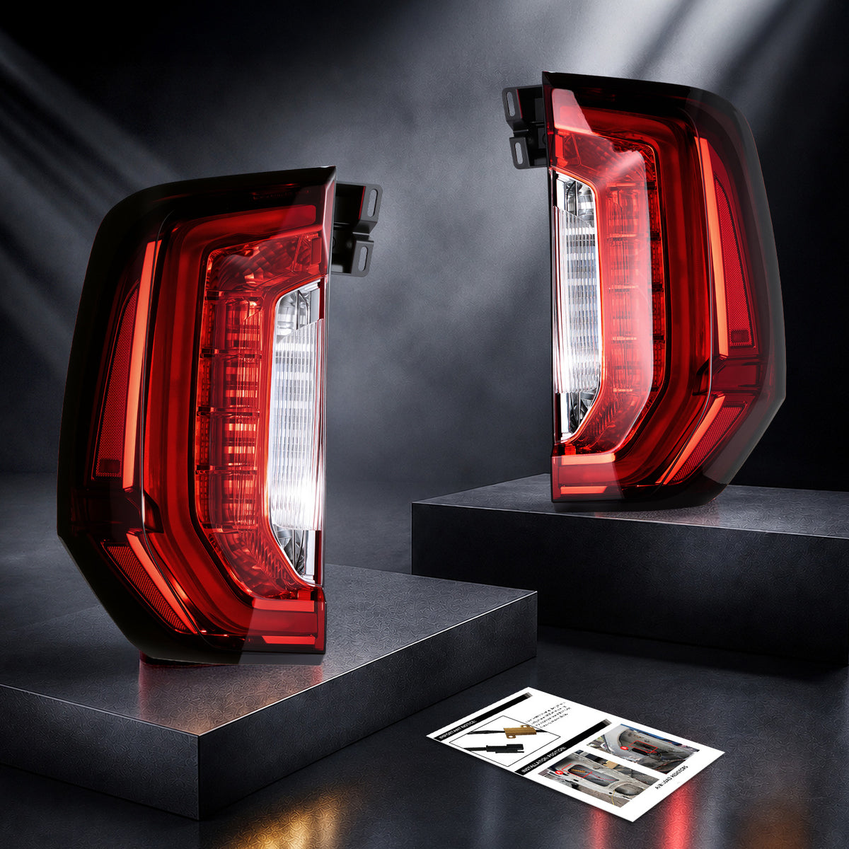 For 2021-2024 GMC Yukon/Yukon XL LED Tail Light Assembly Pair