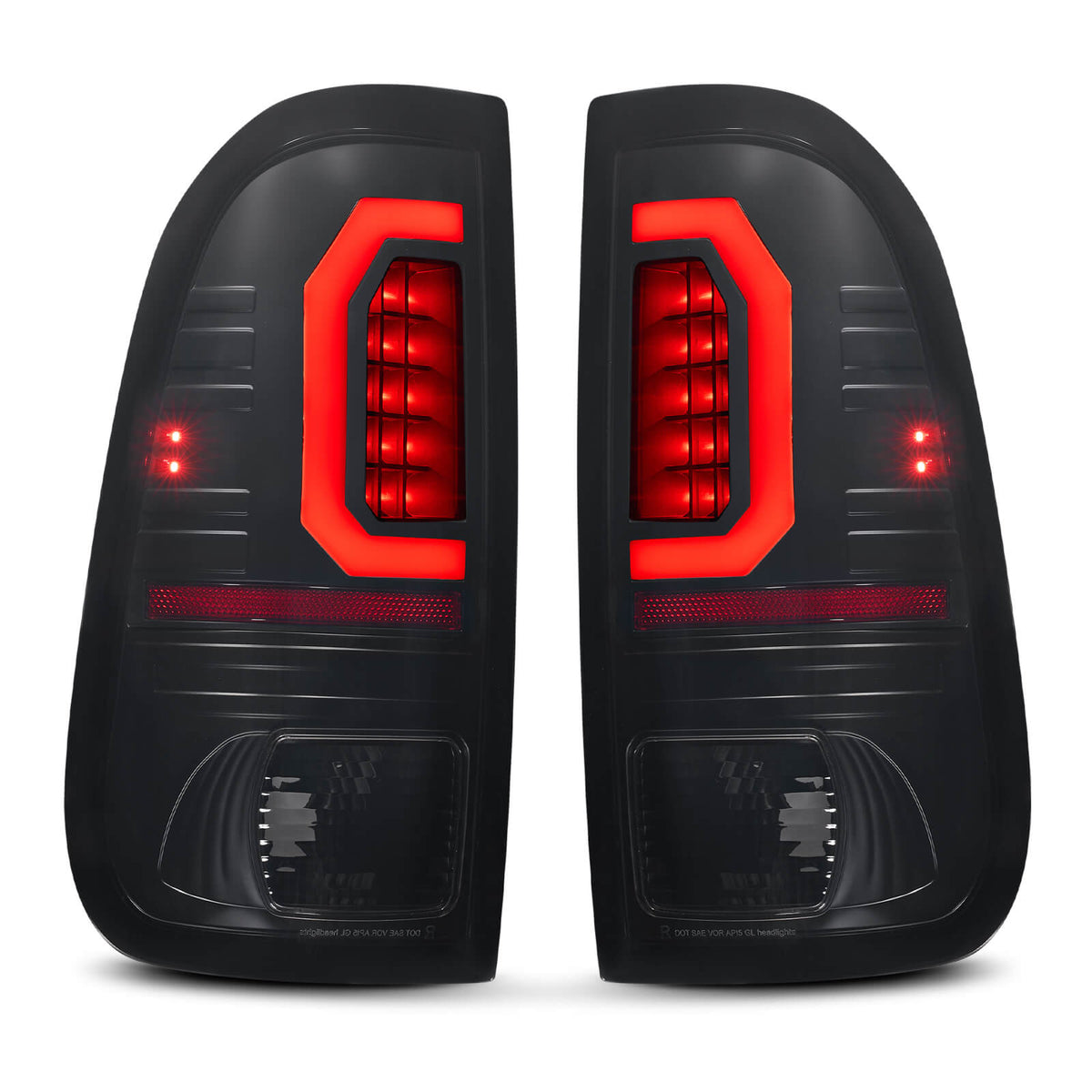 For 1997-2007 Ford Smoked LED Tail Light Assembly Pair