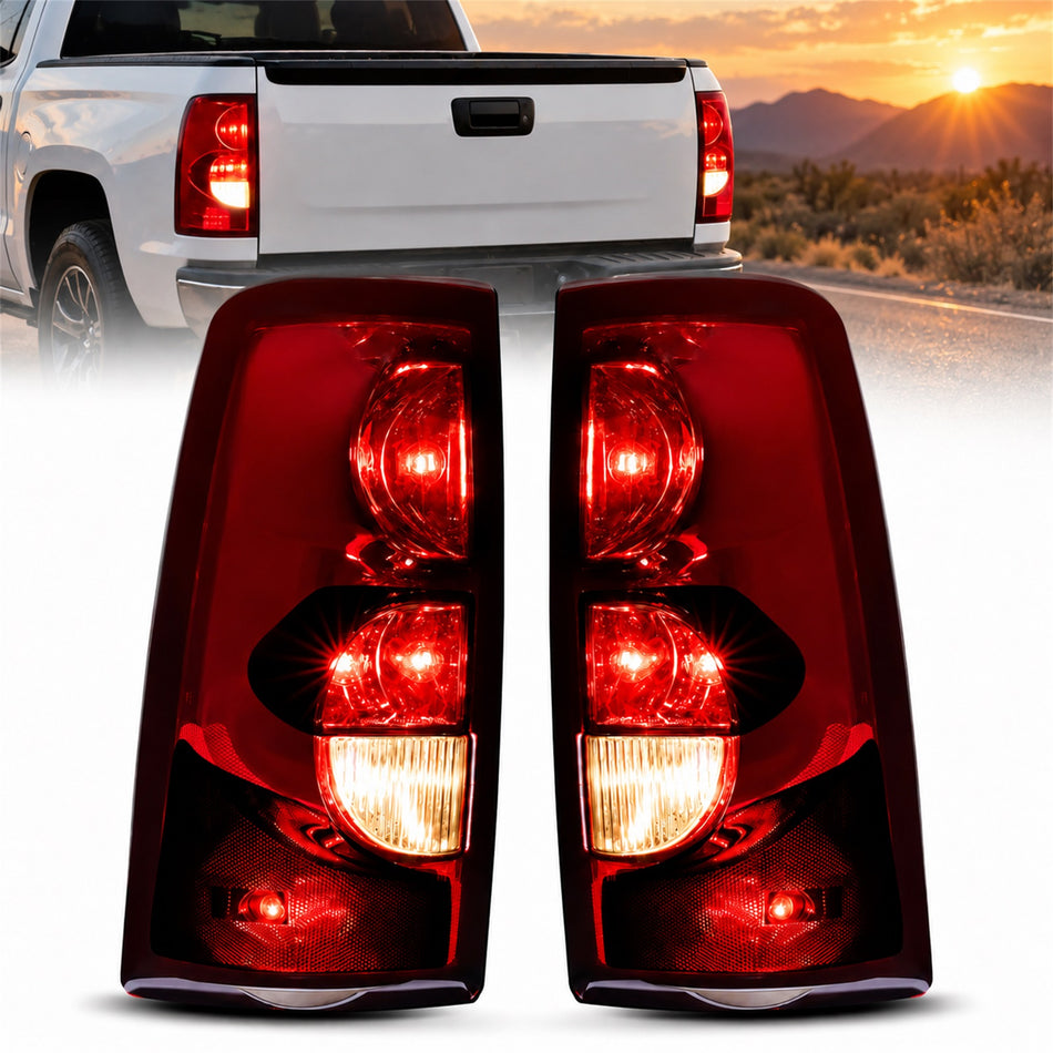 For 2003-2006 Chevy Silverado Tail Light Assembly Pair