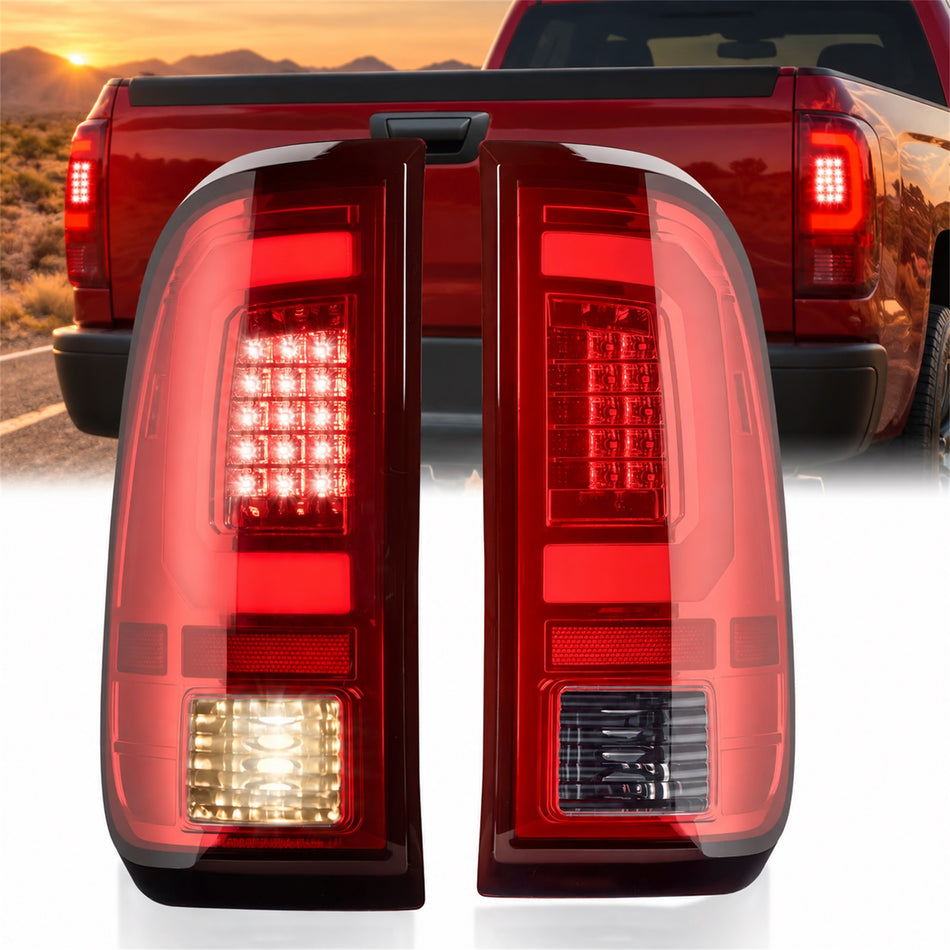 For 2008-2016 Ford Super Duty LED Tail Light Assembly Pair