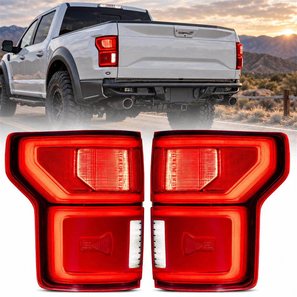 For 2018-2020 Ford F150 LED Tail Light Assembly Pair