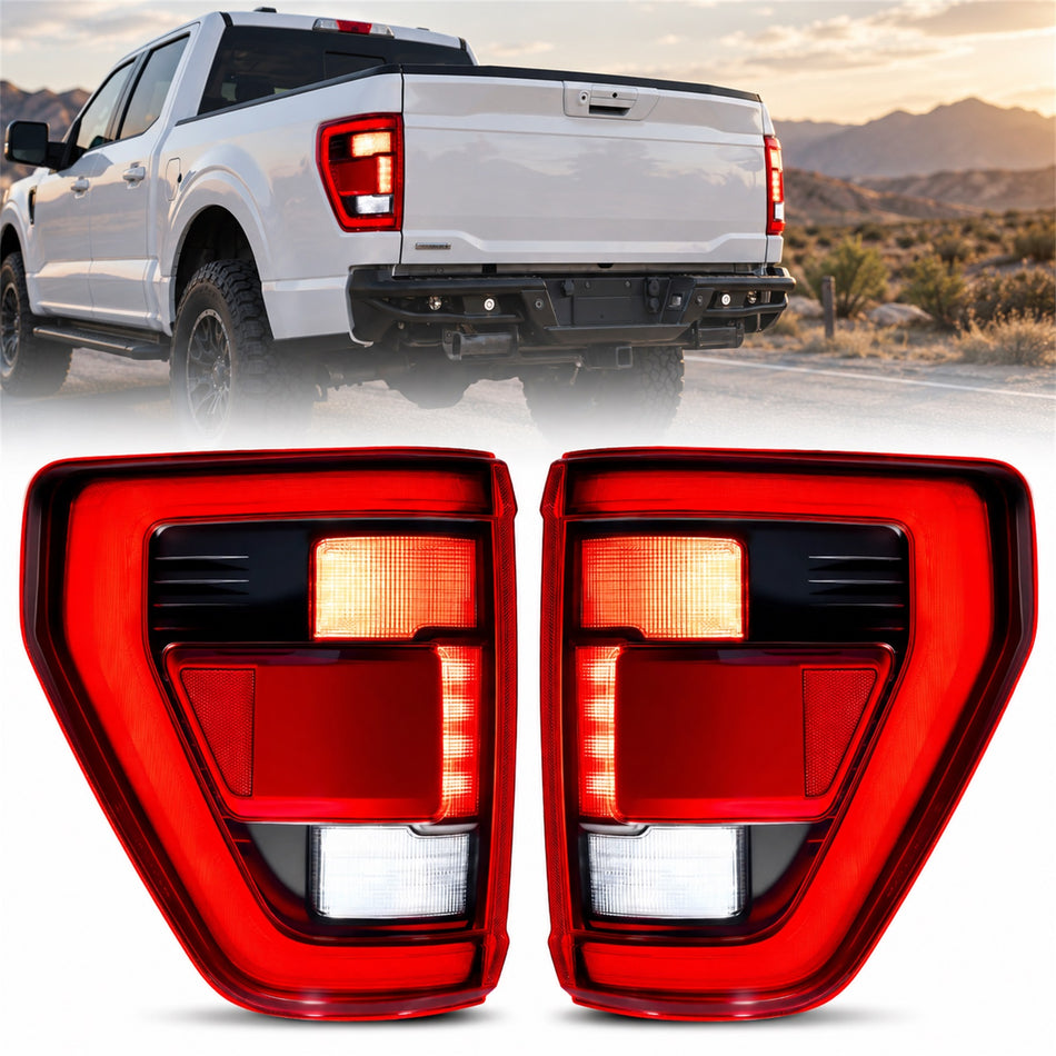 For 2021-2023 Ford F150 LED Tail Light Assembly Pair
