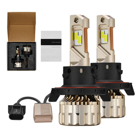 H13 9008 LED Headlight Bulbs 55W 12000LM 6000K for 2015-2022  Ford F150 ,2018-2022 Jeep Wrangler and More | 2 Bulbs Flashark