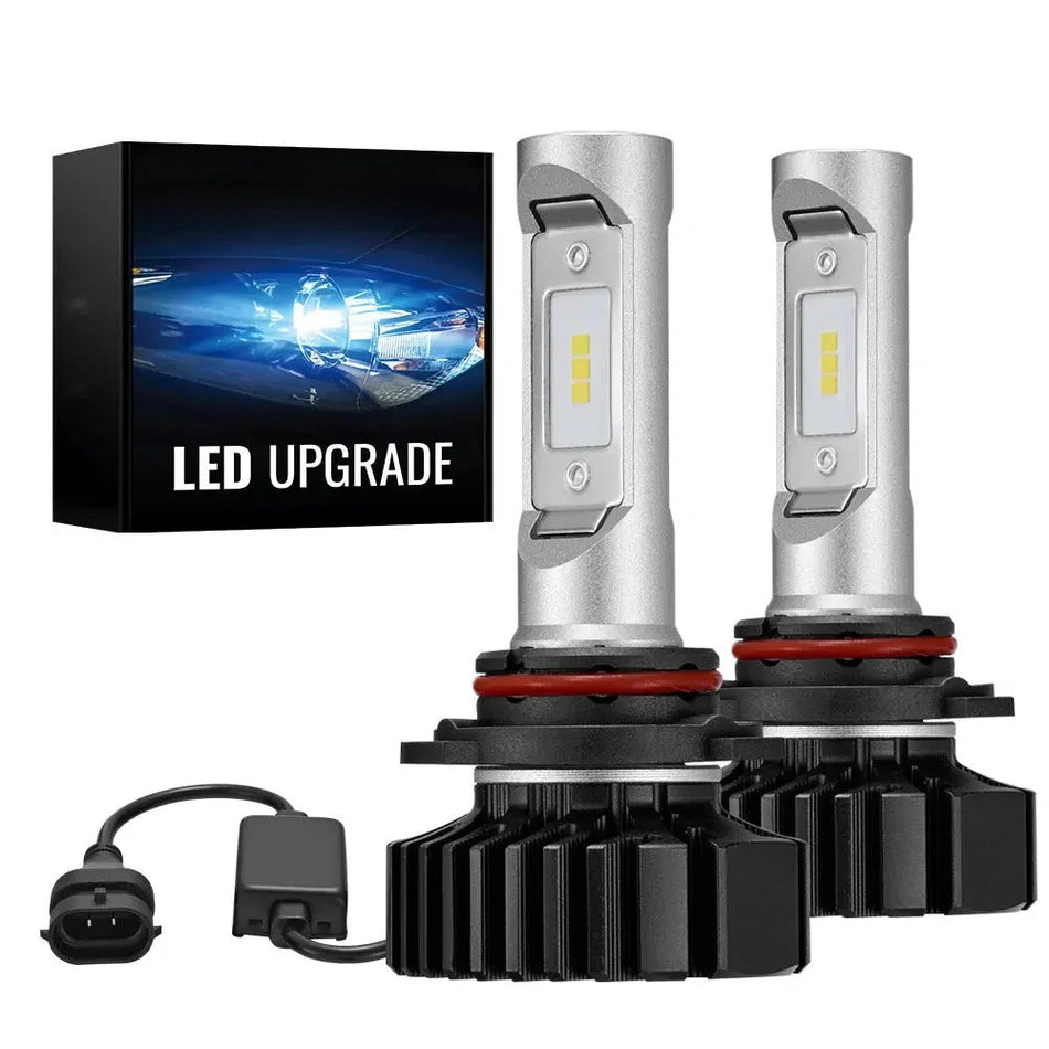 X1 9006/HB4 100W 6500K 22000LM White IP68 LED Headlight Bulbs 2Pcs | Hawkglow