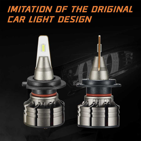 H7 LED Headlight Bulbs 18W 6000LM 6000K | 2 Bulbs Flashark