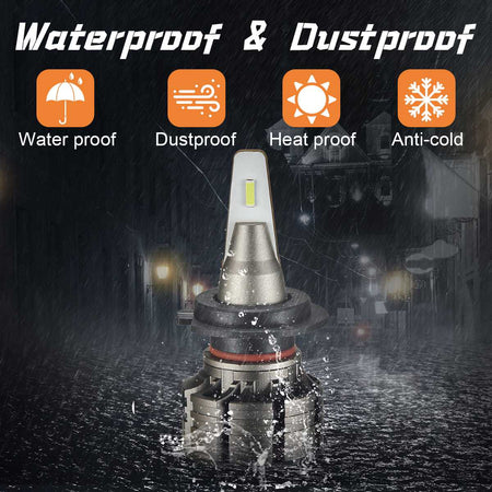 H7 LED Headlight Bulbs 18W 6000LM 6000K | 2 Bulbs Flashark