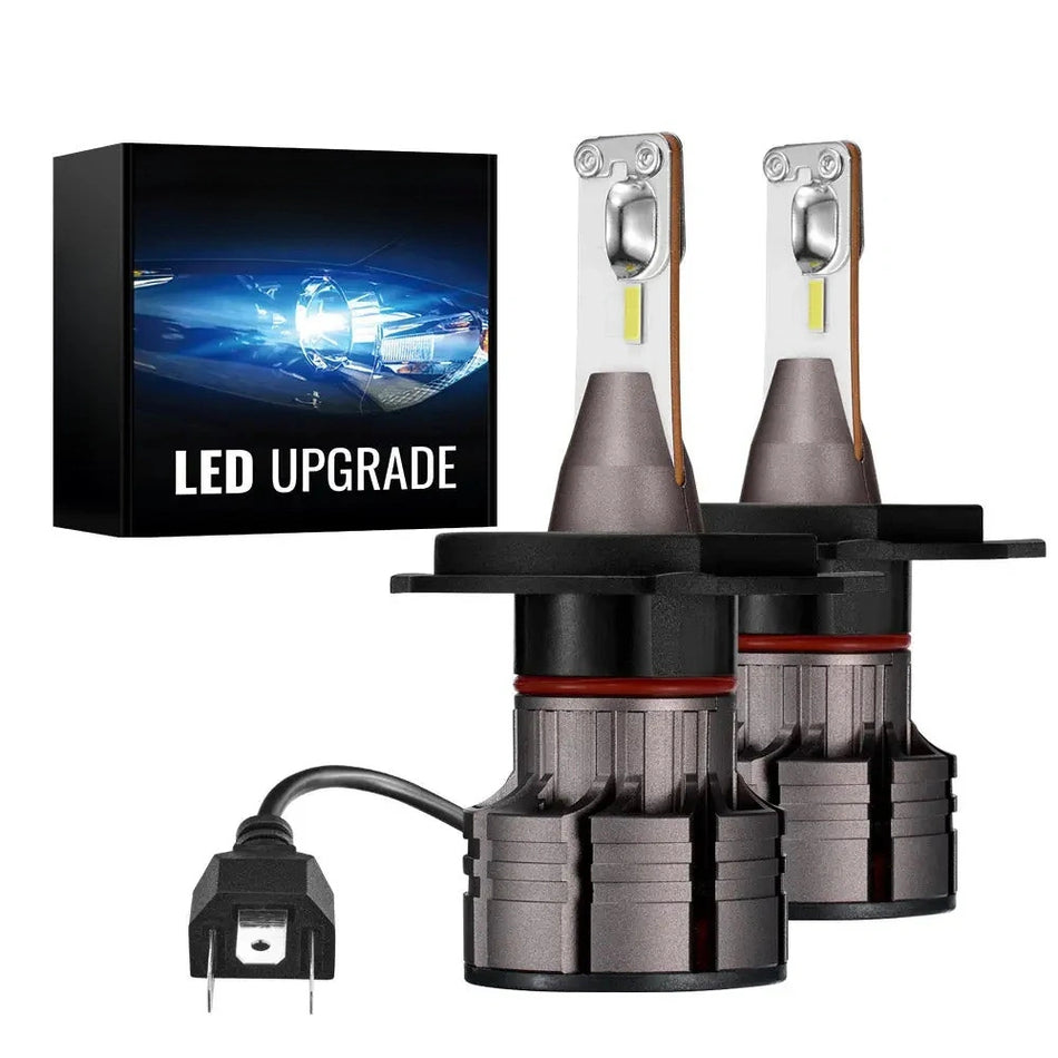 L1 H4/9003/HB2 60W 6500K White IP67 LED Headlight Bulbs 2Pcs