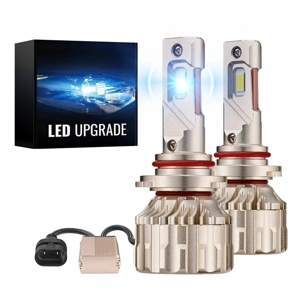 X4 9005/HB3 110W 6500K 28000LM White IP68 LED Headlight Bulbs 2Pcs