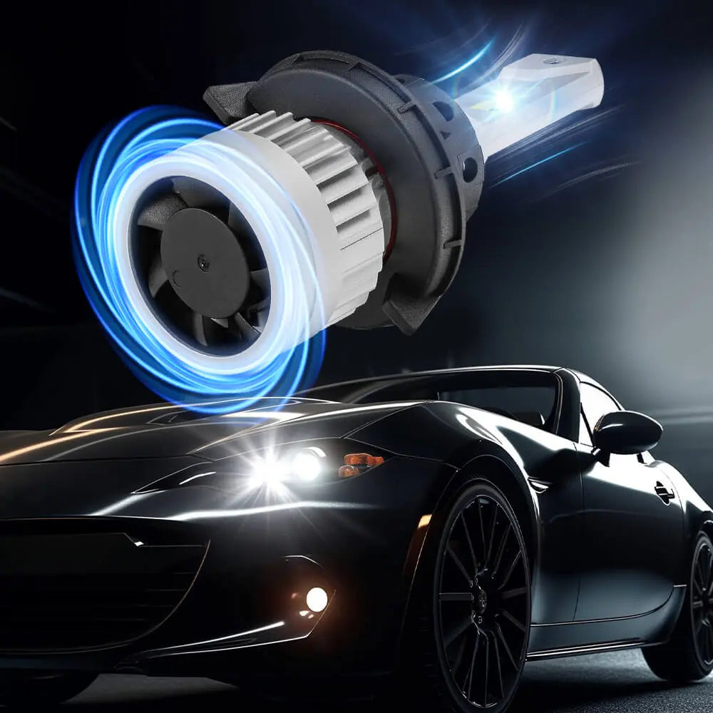 H13/9008 80W 6500K White 24000LM IP67 LED Headlight Bulbs 2Pcs| Hawkglow Plug and Play Series