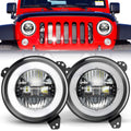 For 2018-2025 Jeep Wrangler 9 Inch LED Headlights Assembly Pair