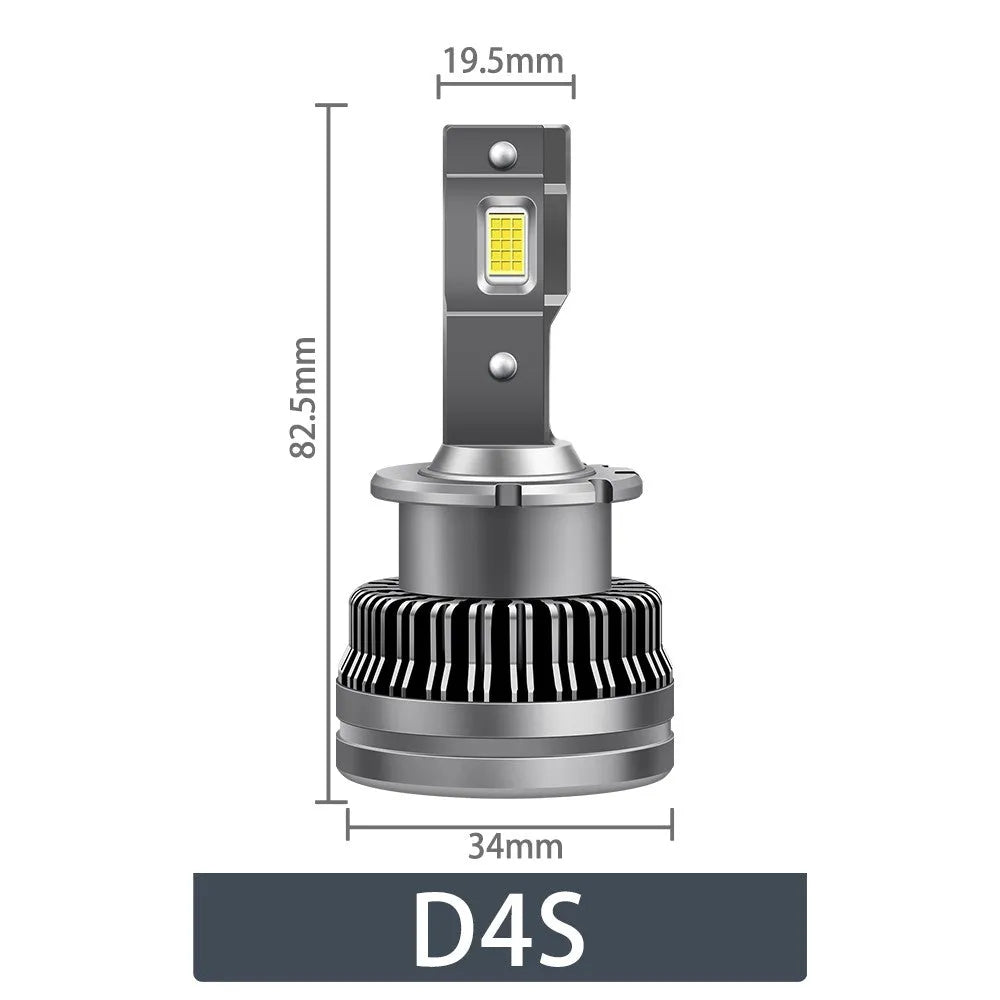 D2S D4S LED Headlight Bulbs 70W 6800LM 6000K White 2 Bulbs | Hawkglow