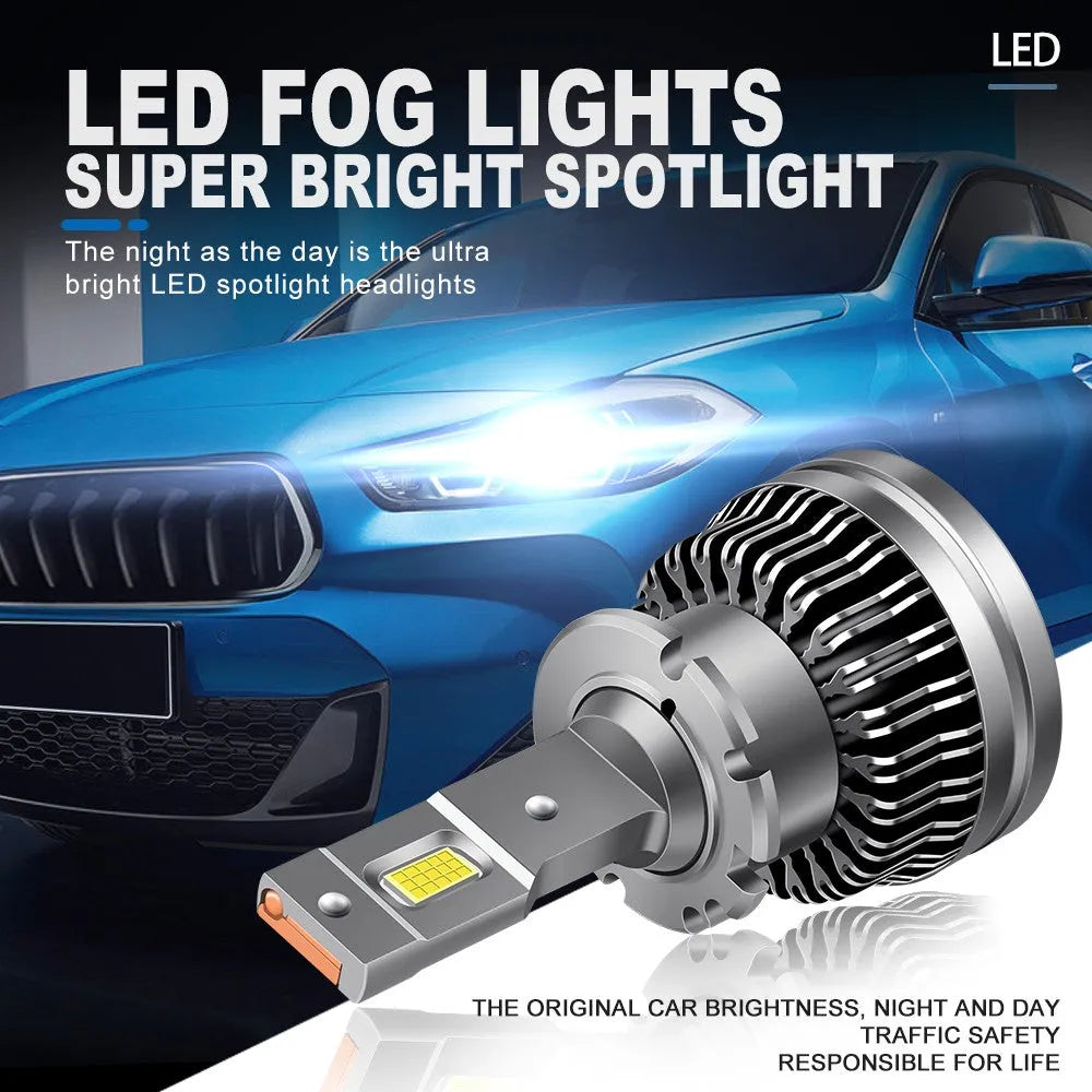 D2S D4S LED Headlight Bulbs 70W 6800LM 6000K White 2 Bulbs | Hawkglow