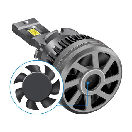 d1s led headlight bulb with fans