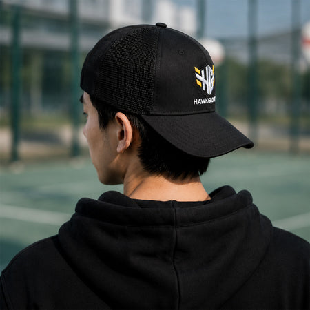 Hawkglow Logo Black Baseball Cap