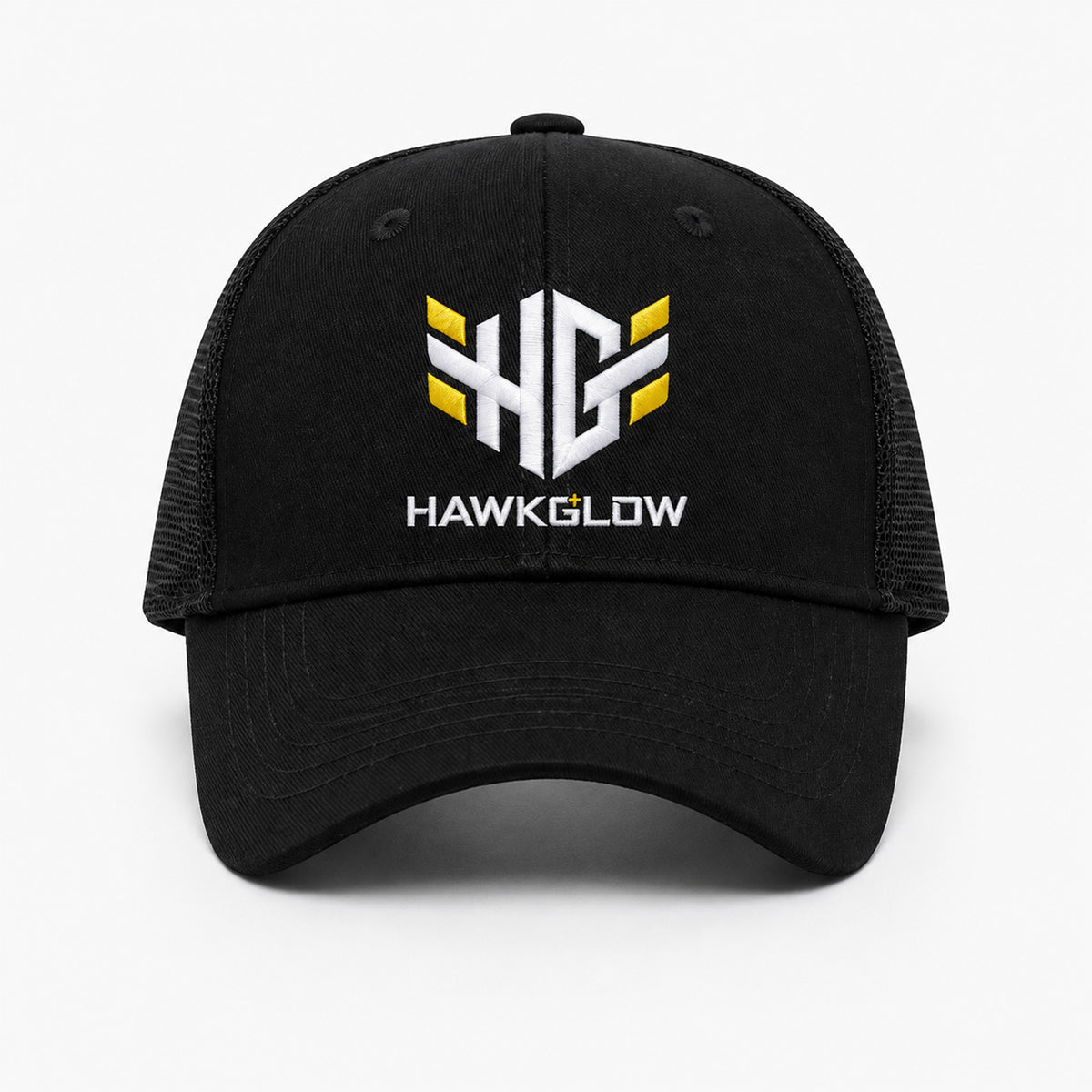 Hawkglow Logo Black Baseball Cap