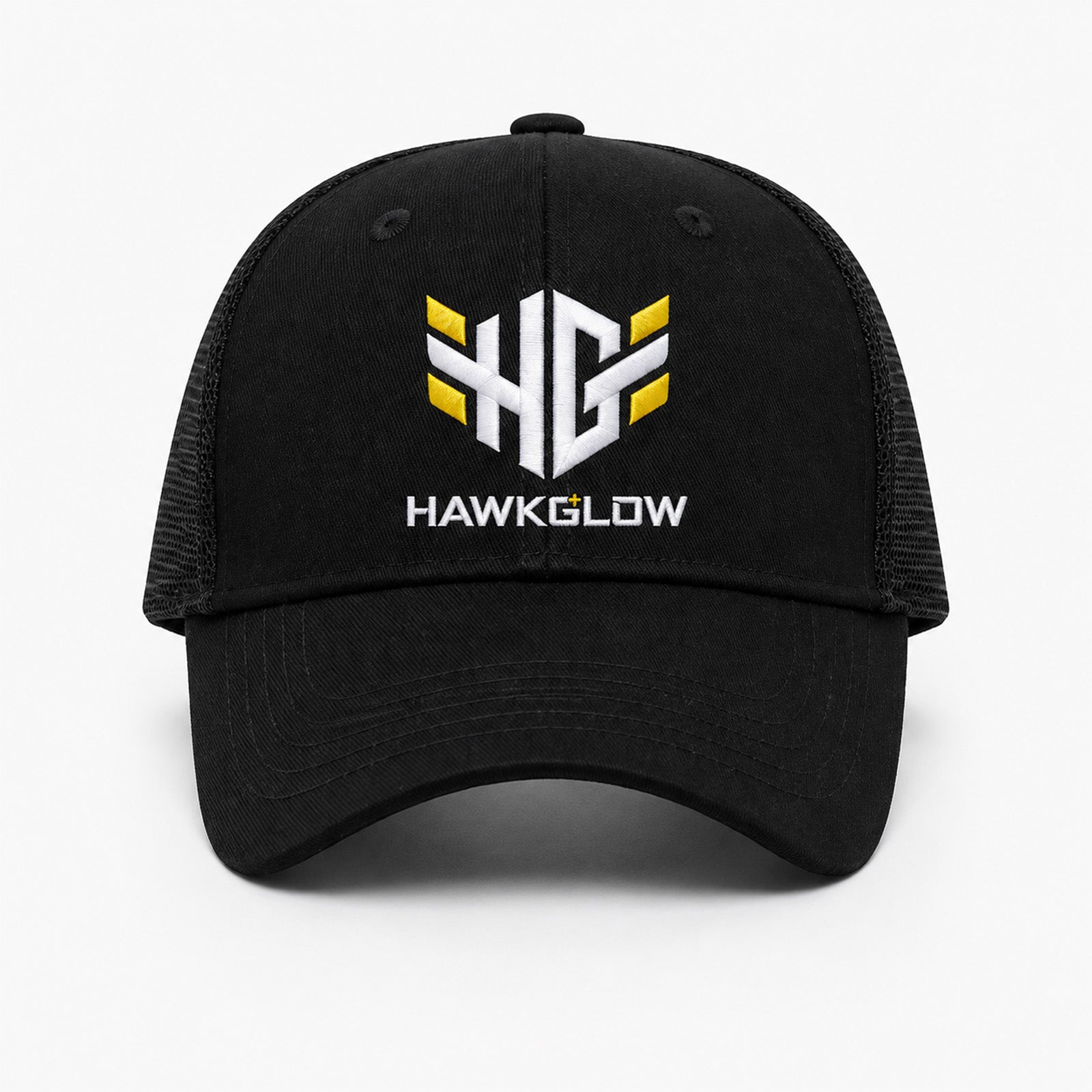 Hawkglow Logo Black Baseball Cap