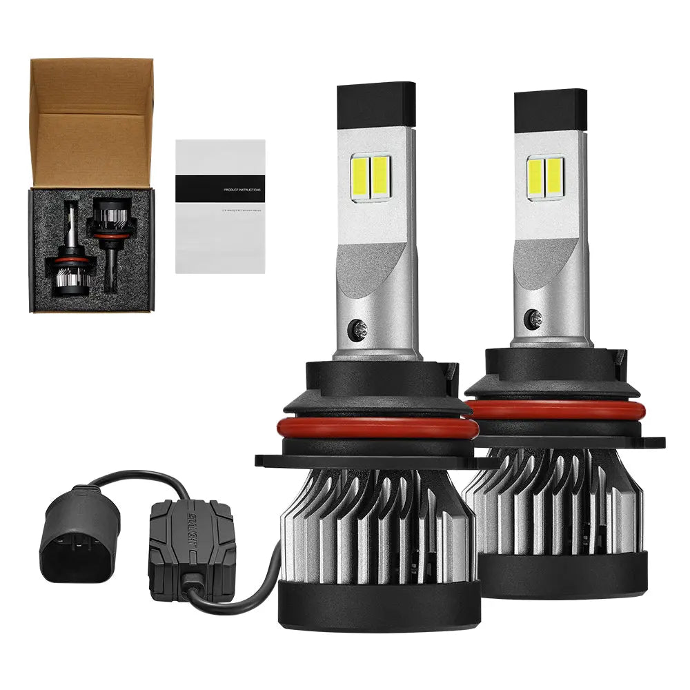 9007 HB5 LED Headlight Bulbs 50W 20000LM 6000K | 2 Bulbs for Chevy/Ford/Dodge/Jeep/Nissan/Honda Flashark